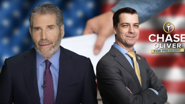 John Stossel and Libertarian presidential nominee Chase Oliver | Stossel TV