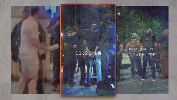 Law enforcement arrests Sean Dunn again after he allegedly threw a sub sandwich at a federal officer | Illustration: Eddie Marshall | FBI | White House