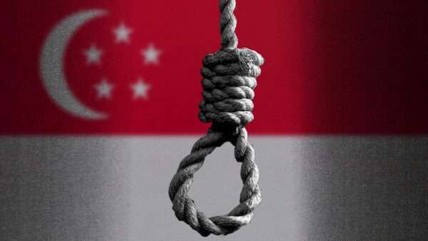 An illustration of a noose and the Singaporean flag | Illustration: Eddie Marshall | Nikol85
