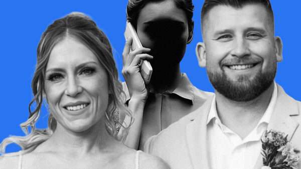 Hannah Bright and her husband | Illustration: Eddie Marshall | Midjourney