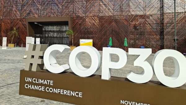 COP30 sign | YOERI MAERTENS/Belga/Sipa USA/Newscom