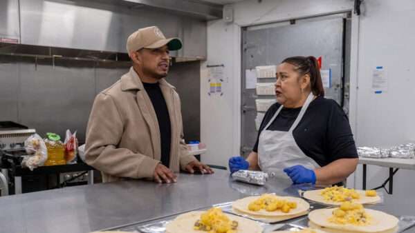 A man and a woman stand in a professional kitchen | Photo: Alejandro Flores-Muñoz; Eli Imadali for The Wall Street Journal
