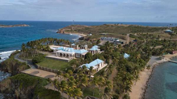 Jeffrey Epstein's former home on the island of Little Saint James in the U.S. Virgin Islands. | Emily Michot/TNS/Newscom