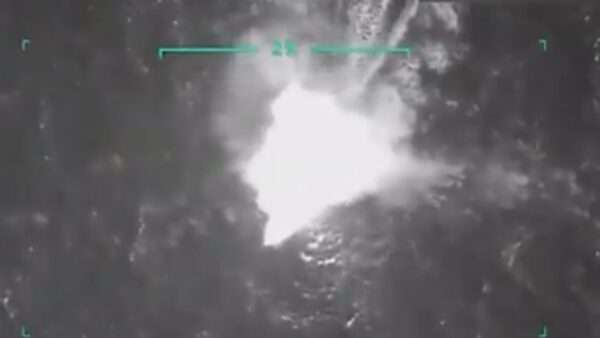 A suspected drug boat in the Caribbean explodes during an attack by U.S. forces | Pentagon