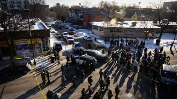 the scene of the Alex Pretti shooting | Ben Hovland/MPR News file