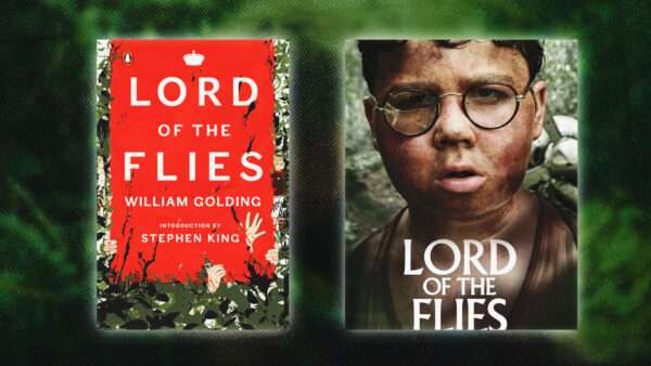 "Lord of the Flies" the novel is seen next to the cover of the new Netflix adaptation | Illustration: Lord of the Flies/William Golding/Penguin Classics/Lord of the Flies/Netflix/Janine Turner/Instagram