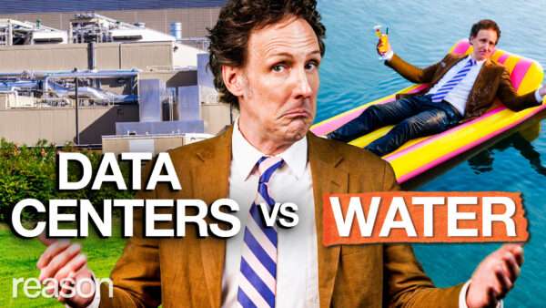Andrew Heaton with data centers on the left and water on the right | Reason