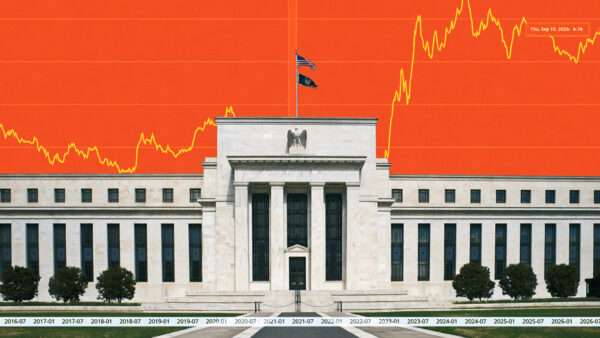 Federal Reserve in front of an orange background | Illustration: Adani Samat/Midjourney