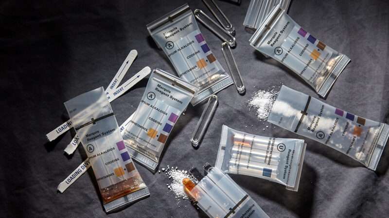 Field drug test kits | Photo: Julian Dufort