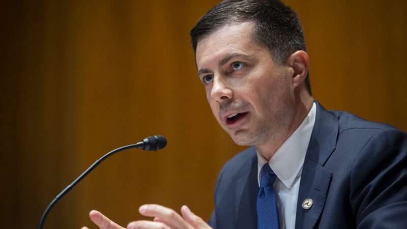 Pete Buttigieg giving Senate testimony | Rod Lamkey / CNP / SplashNews/Newscom