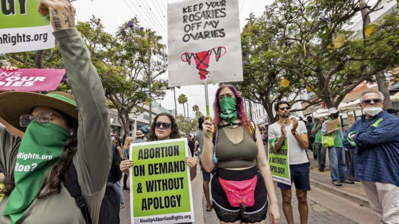 An abortion-rights protest in Santa Monica, California, on July 16, 2022