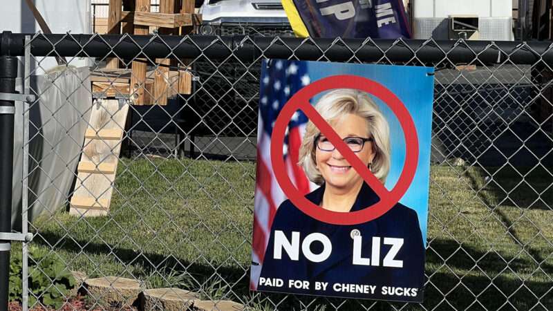 no-liz-cheney-sign | TERRY SCHMITT/UPI/Newscom