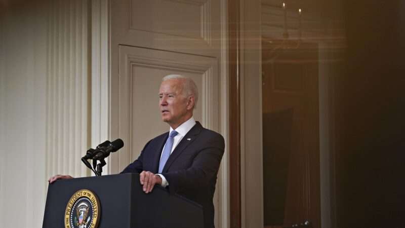 President Joe Biden speaks at the White House about the Afghanistan withdrawal in August 2021 | CNP/AdMedia/SIPA/Newscom