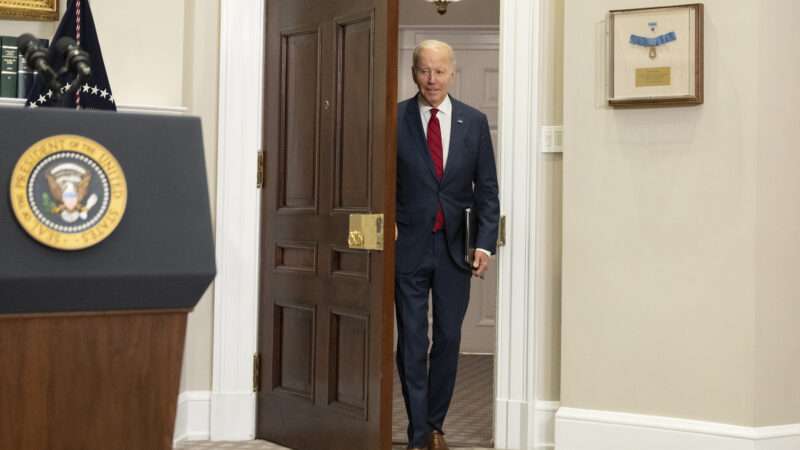President Biden enters a room | Ron Sachs/UPI/Newscom