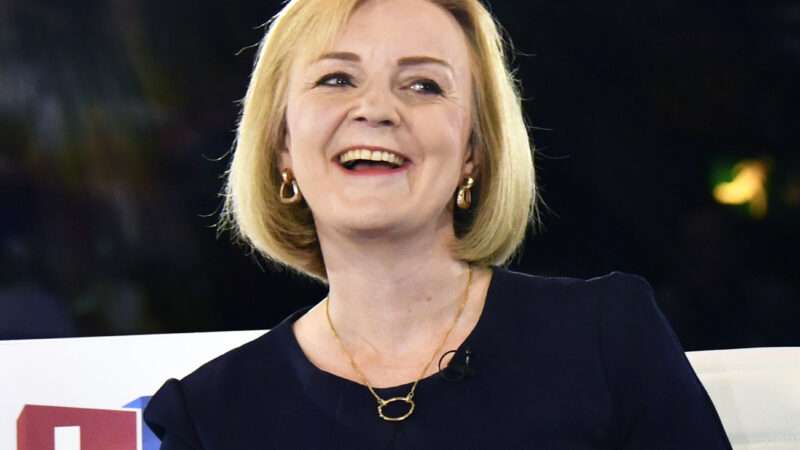 Liz Truss smiling