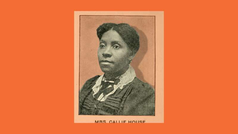 Civil Rights leader Callie House | Illustration: Lex Villena; National Archives