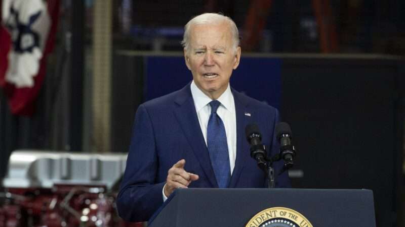 Even as he pardons thousands of marijuana users, President Joe Biden stubbornly resists legalization. | Rod Lamkey - CNP / MEGA / Newscom/RSSIL/Newscom
