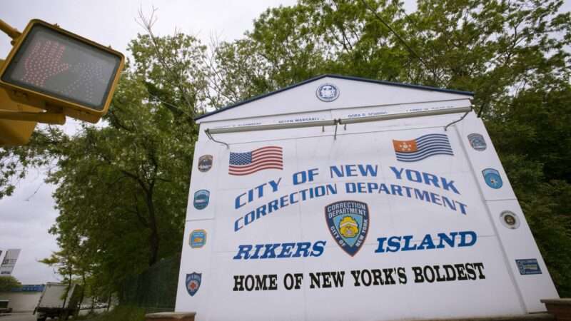 Rikers Island sign | RICHARD B. LEVINE/Newscom
