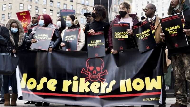 Rikers Island protesters | Michael Brochstein/ZUMAPRESS/Newscom