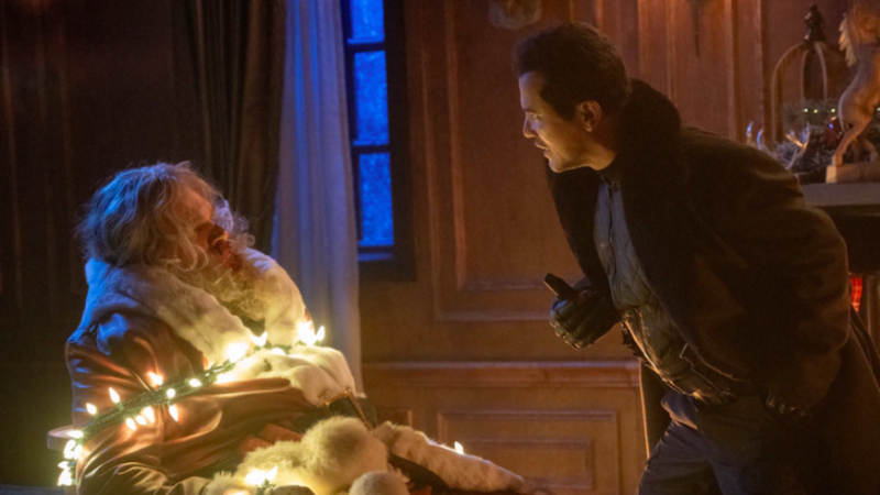 David Harbour and John Leguizamo in Violent Night | Allen Fraser/Universal Pictures