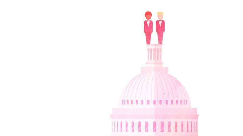 Gay Marriage Formally Granted Federal Recognition by Congress | Illustration: Joanna Andreasson; Source image: siraanamwong/iStock