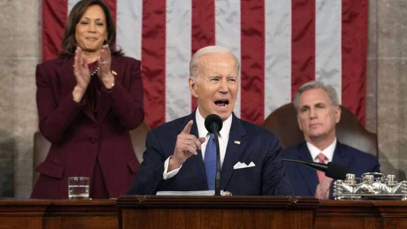Joe Biden giving his state of the Union address. | CNP/AdMedia/SIPA/Newscom