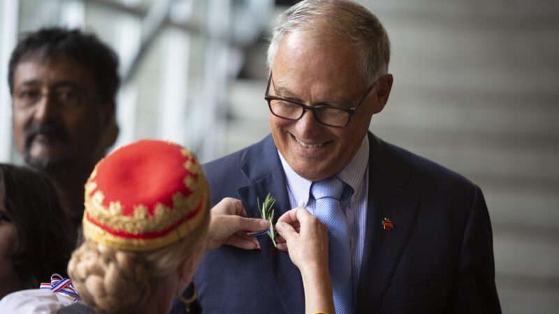Washington Gov. Jay Inslee says the rifles his state has banned are good for nothing but mass murder.