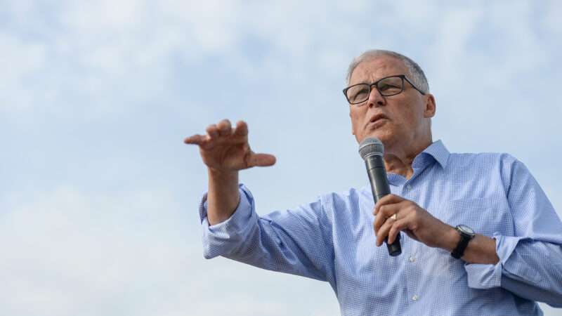 Washington Gov. Jay Inslee says he is showing his "love" for drug users by threatening them with jail. | Caroline Brehman/CQ Roll Call/Newscom