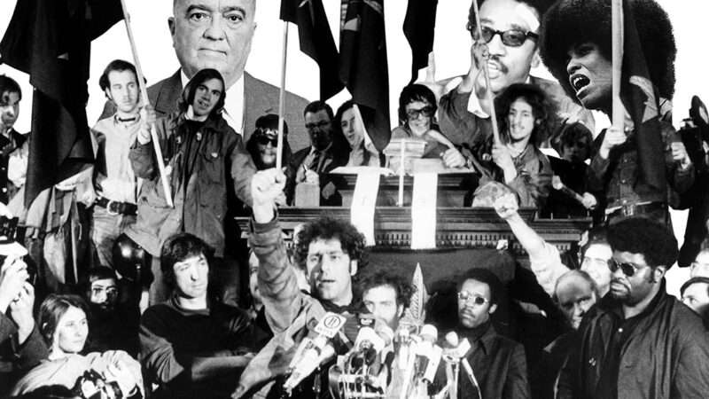 excerpt | Photos: Members of the Chicago Conspiracy, Abbie Hoffman (center); CSU Archives/Everett: Wikimedia