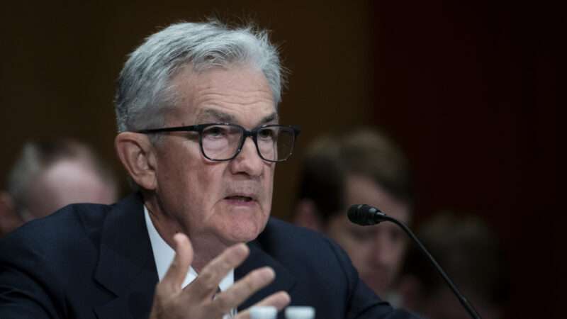 Federal Reserve Chair Jerome Powell speaking at congressional hearing | CNP/AdMedia/Newscom