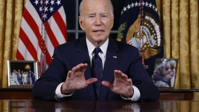 President Joe Biden speech in Oval Office on Israel-Hamas war | Jonathan Ernst - Pool via CNP / MEGA / Newscom/RSSIL/Newscom