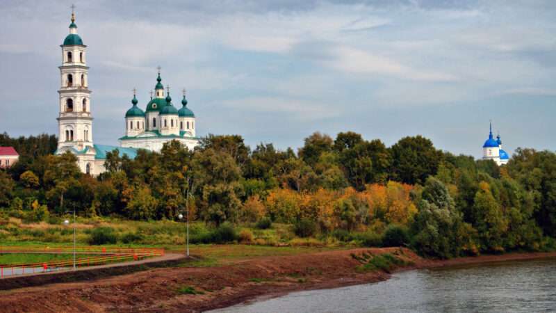 Two Russian Orthodox churches in the Russian republic of Tatarstan. | Dmitry Zhukov | Dreamstime.com