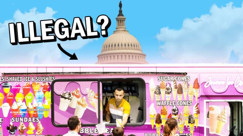 pink food truck in front of US Capitol | Illustration: Lex Villena, Source Image: Julia Nikhinson/Sipa USA/Newscom
