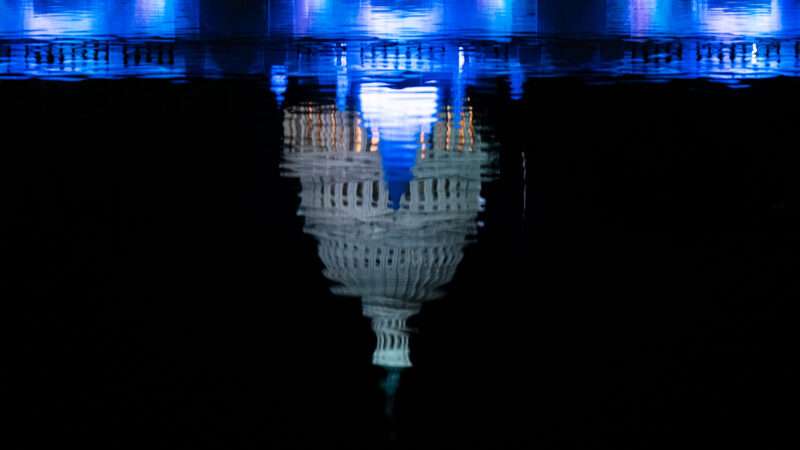 A photo of the U.S. capitol reflecting on water | Bill Clark/Newscom