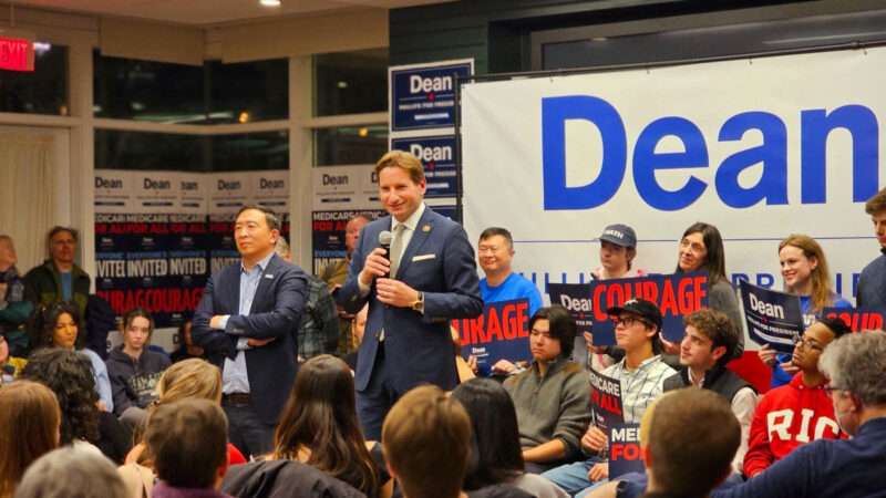 Congressman Dean Phillips campaigning in New Hampshire | Andrew Yang press release, Jan. 18, 2024. https://www.andrewyang.com/blog/my-endorsement-of-dean-phillips