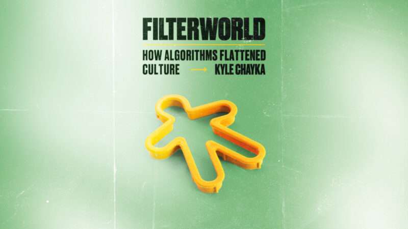 The book cover for Filterworld, with a yellow cookie cutter in the shape of a generic person. | Illustration: Lex Villena. Source image: Doubleday