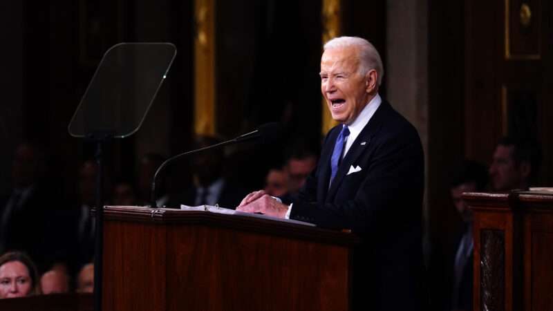 Joe Biden at the State of the Union address | Shawn Thew - via CNP/Polaris/Newscom