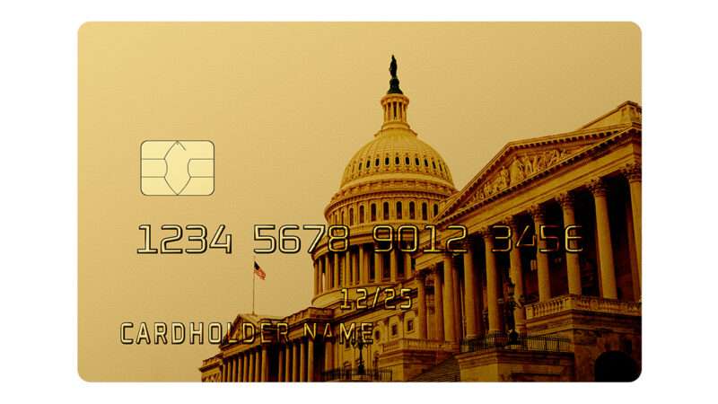 A credit card with a picture of the U.S. Capitol on it | Illustration: Joanna Andreasson; Source image: Kuzmik_A/iStock