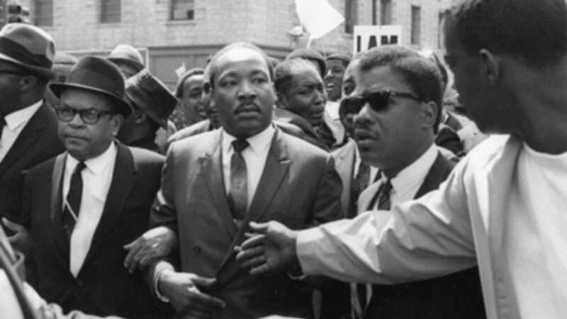 Martin Luther King Jr. leads a March 1968 protest in Memphis | University of Memphis Libraries