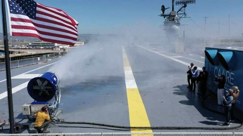 Marine geoengineering experiment on an aircraft carrier | University of Washington