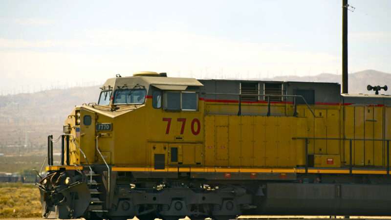 A diesel locomotive is seen in Mojave, California | DPST/Newscom