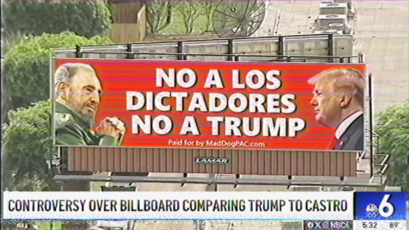 Billboard comparing Donald Trump to Fidel Castro | NBC 6 South Florida