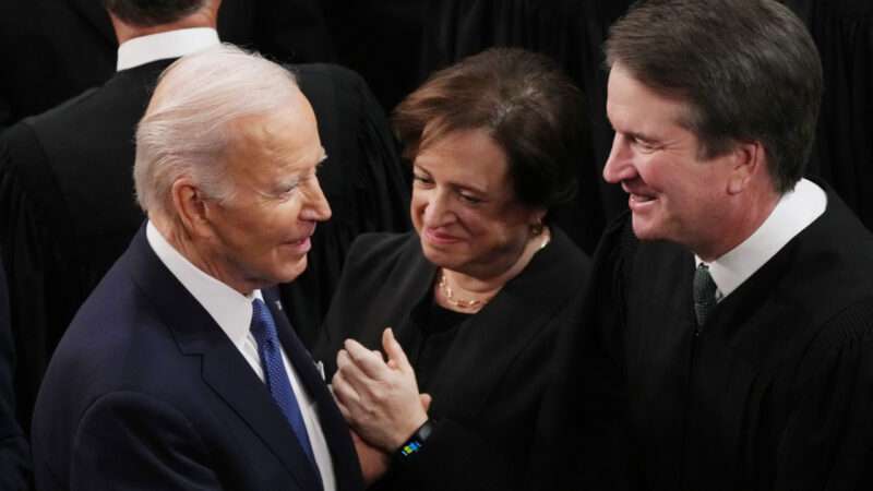 Supreme Court Justice Brett Kavanaugh and Joe Biden | PAT BENIC/UPI/Newscom