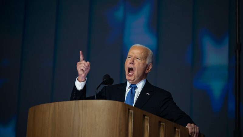 President Joe Biden speaking at the 2024 DNC | Annabelle Gordon - CNP/Polaris/Newscom