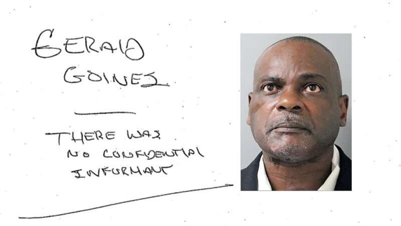 A photo of former Houston narcotics officer Gerald Goines next to his written response to a question about a drug warrant | HPD