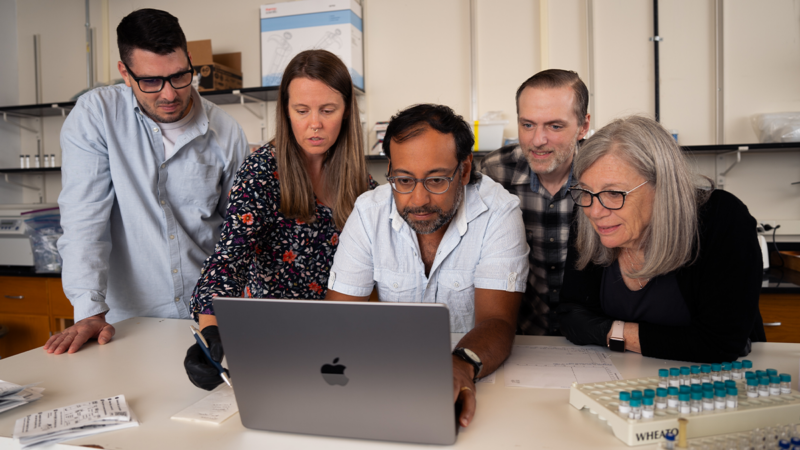 Drug researcher Nabarun Dasgupta with his colleagues at the University of North Carolina | UNC/Pearson Ridley