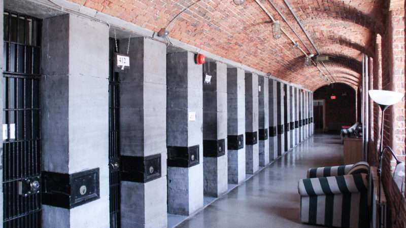 A row of cells inside the Ottawa Jail Hostel, a restored jail that now functions like a hotel. | Byungsuk Ko | Dreamstime.com 