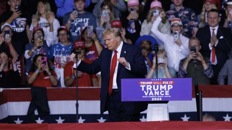 Donald Trump at a rally in Salem, Virginia | Mirrorpix/Mega/ASLON2/Newscom