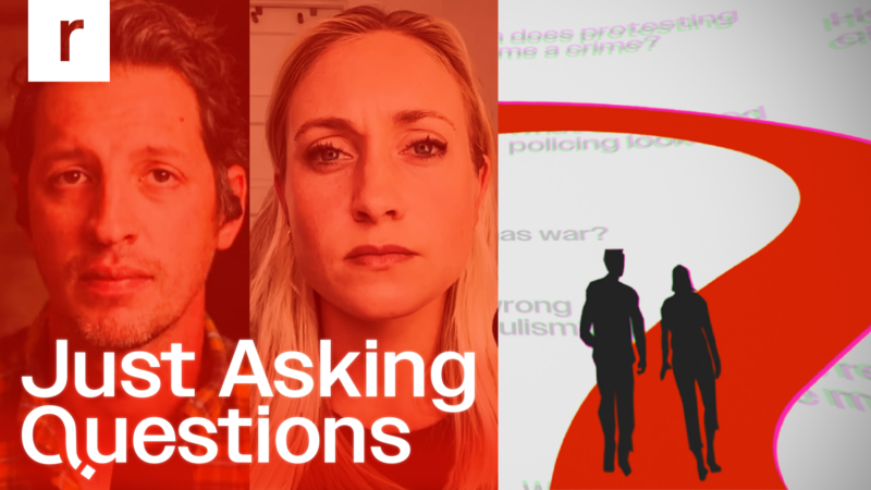 Zach Weissmueller and Liz Wolfe on Just Asking Questions | Illustration: Adani Samat