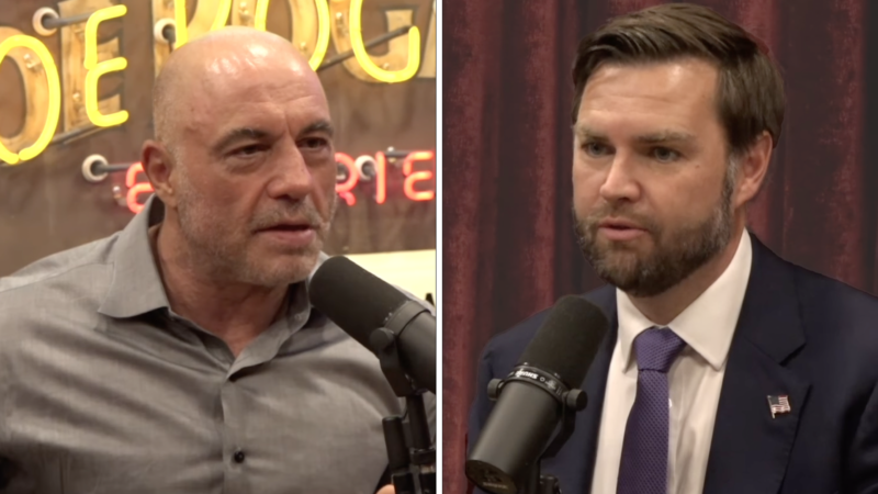 Podcaster Joe Rogan interviews GOP vice presidential candidate J.D. Vance. | Lex Villena; The Joe Rogan Experience